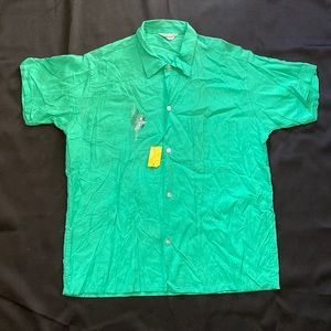 Electric green 70’s men shirt